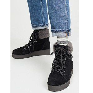 Sam Edelman Franc Black Ankle Lace Up Boots 8.5